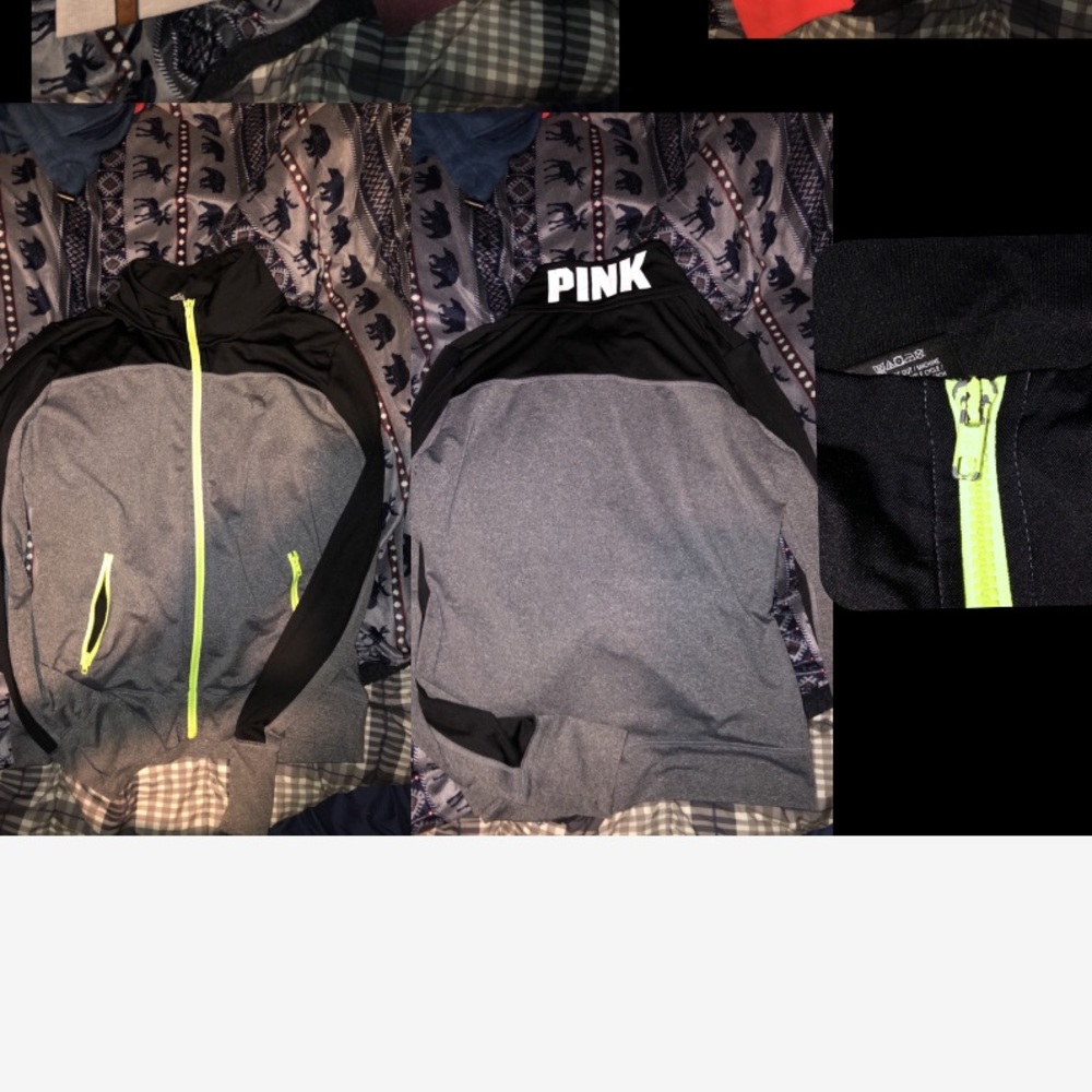 Pink zip up